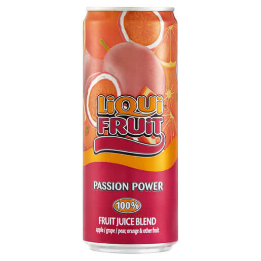 Liquifruit Passion Power Fruit Juice Blend Can 330ml