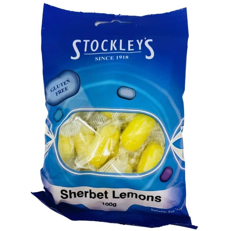 Stockleys Sweets Sherbet Lemons 100g – African Hut