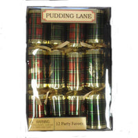 Pudding Lane Christmas Crackers Tartan With The Scottish Thistle and Stag 476g