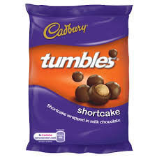 Cadbury Tumbles Shortcake  HEAT SENSITIVE ITEM. PLEASE ADD ITEM 122942 TO THE ORDER TO TRY TO PROTECT CHOCOLATES FROM HEAT DAMAGE. 60g
