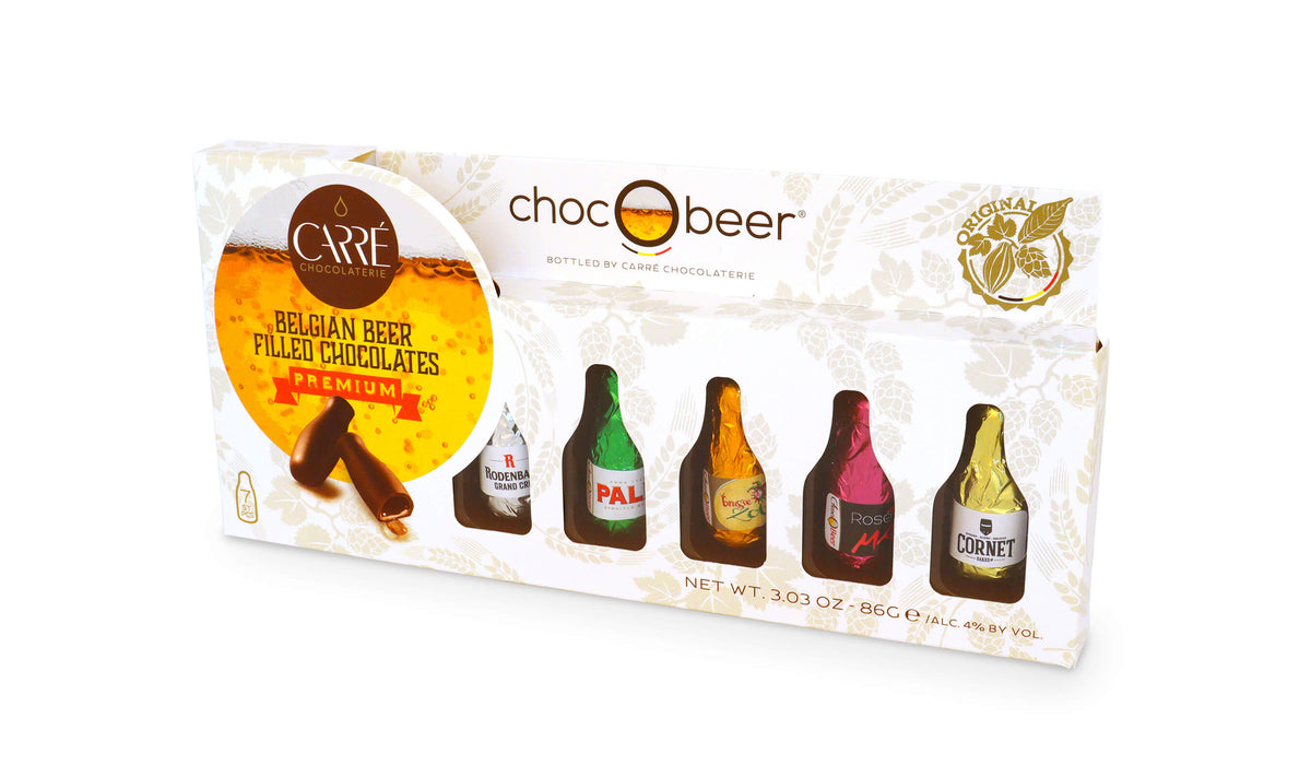 Carre Chocobeer Belgium Beer Chocolate Pack (Item Contains 7 Bottles) 86g