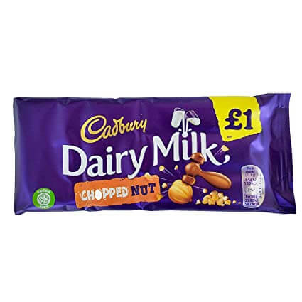 Cadbury Dairy Milk Bar Chopped Hazelnuts 95g