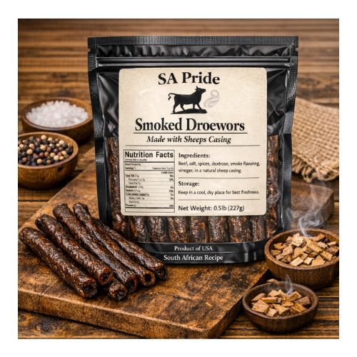 SA Pride Smoked Droewors Made with Sheeps Casing 0.5lb