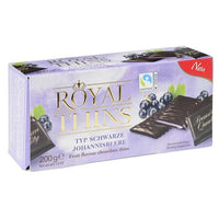 Boehme Royal Thins Black Currant Dark Chocolate 200g