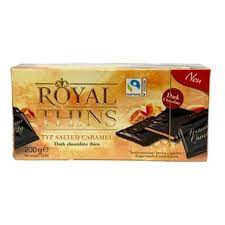 Boehme Royal Thins Seasalt Caramel Dark Chocolate 200g