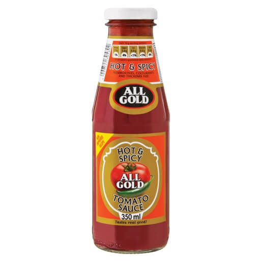 All Gold Hot Spicy Tomato Sauce (Glass) 350ml