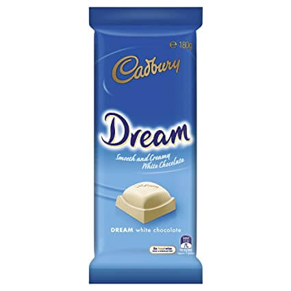 Cadbury Dream Bar  HEAT SENSITIVE ITEM. PLEASE ADD ITEM 122942 TO THE ORDER TO TRY TO PROTECT CHOCOLATES FROM HEAT DAMAGE. 180g