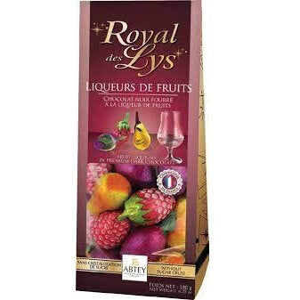 Abtey Royal Des Lys Fruit Liqueurs Bag Dark Chocolate 200g