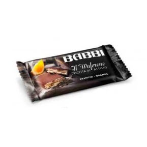 Babbi Waferone Orange Cream Dark Chocolate Covered Wafer 25g