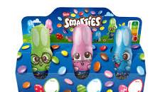 Nestle Smarties Mini Easter Bunny  HEAT SENSITIVE ITEM. PLEASE ADD ITEM 122942 TO THE ORDER TO TRY TO PROTECT CHOCOLATES FROM HEAT DAMAGE. 3PK 56.1g