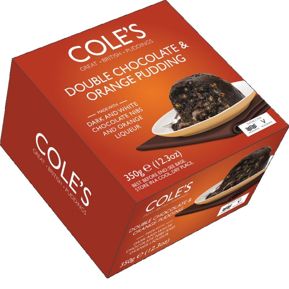 Coles Double Chocolate and Orange Pudding 350g
