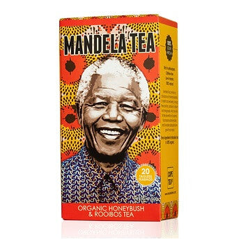 Mandela Organic Honeybush and Rooibos Tea Box 20 Tea Bags 50g