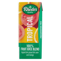 BEST BY FEBRUARY 2025: Rhodes Tropical Fruit Juice 200ml