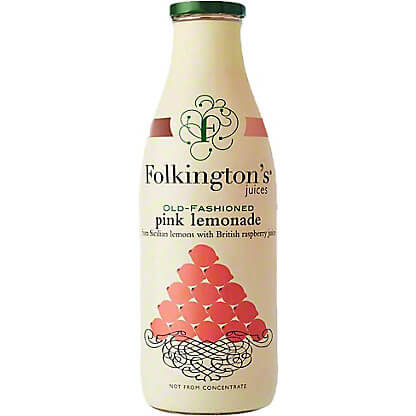 Folkingtons Pink Lemonade Glass Bottle 250ml