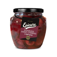 Epicure Stoneless Sweet Cherries In Syrup Jar 550g