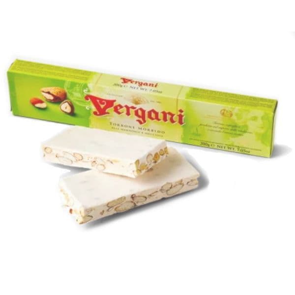 Vergani Soft Nougat with Almonds Bar 200g