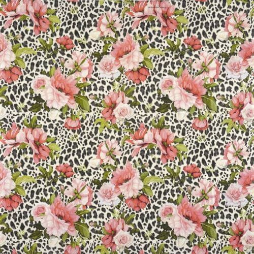 Robas Napkins Roses On Leopard Print 115g