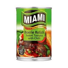 Miami Boerie Relish With Chilli Can 450g