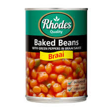 Rhodes Beans in Braai Sauce Can 410g