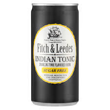 Fitch and Leedes Indian Sparkling Tonic Sugar Free Can 200ml