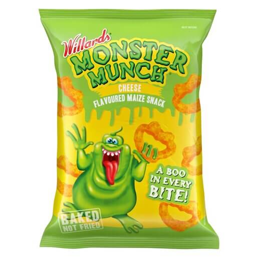 Willards Monster Munch Cheese Chips 100g