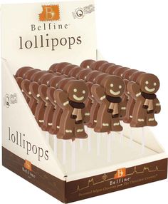 Belfine Mr Ginger Milk Choc Lollipop 25g