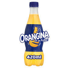 Orangina Sparkling Orange Soft Drink Bottle 420ml