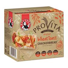 Bakers Provita Crackerbread Original Wheat Toast 125g