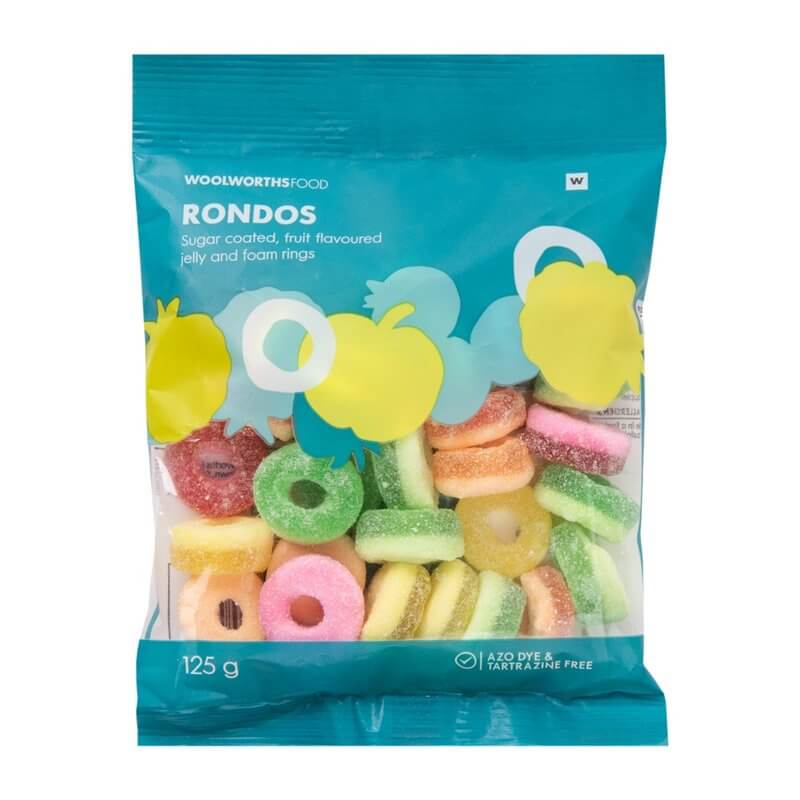 Woolworths Rondos Jelly Foam Gums 125g