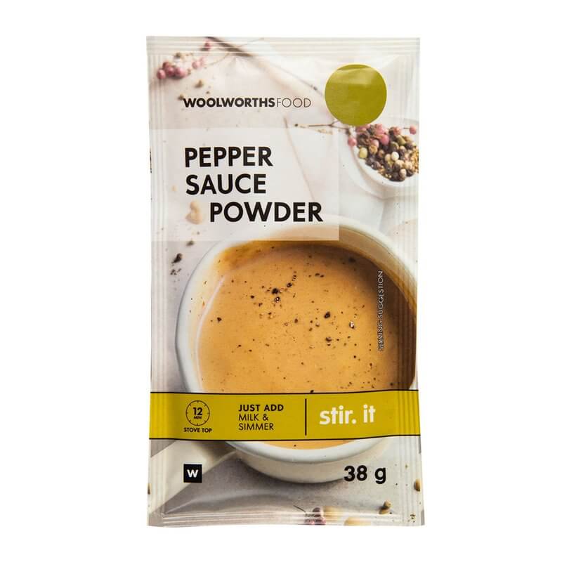 Woolworths Pepper Sauce Powder Sachet 38g
