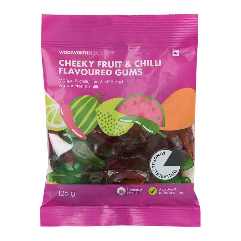 Woolworths Cheeky Fruit and Chilli Flavoured Gummies Medium Chilli 125g