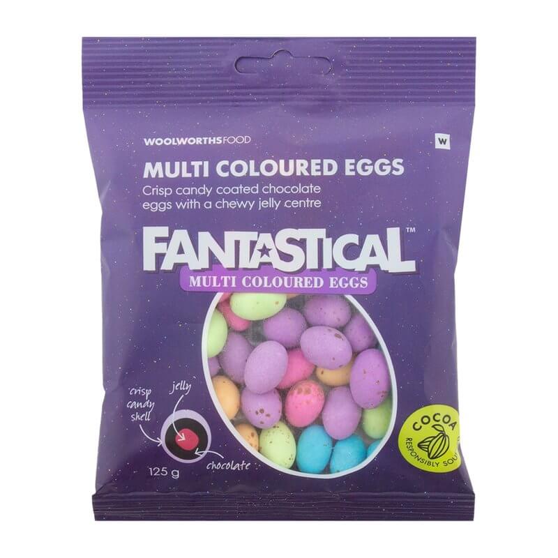 Woolworths Fantastical Multi Coloured Eggs 125g
