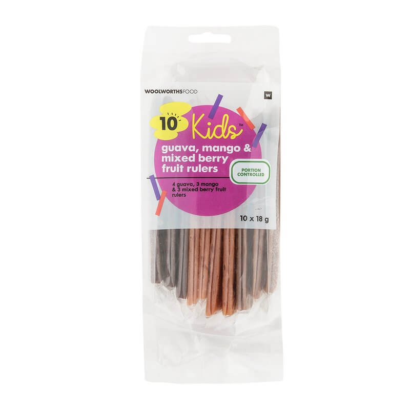 Woolworths Kids Guava Mango and Mixed Berry 180g