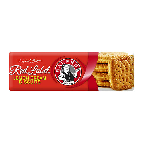 Bakers Red Label Lemon Cream Biscuits (Kosher) 200g