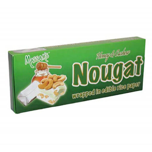 Massams Nougat Honey Cashew Box 6pk (Kosher) 150g