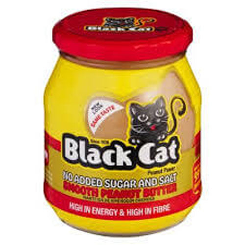 Black Cat Peanut Butter Smooth No Sugar Or Salt Added 400g