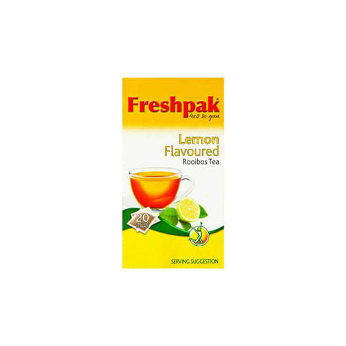 Freshpak Rooibos Tea Lemon Flavor Teabags (Pack of 20 Bags) 50g