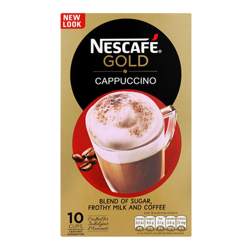 Nestle Nescafe Coffee Cappuccino Mix SA (Pack of 10) 180g