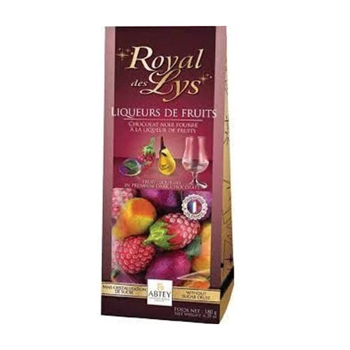 Abtey Royal Des Lys Fruit Liqueurs Bag Dark Chocolate 200g