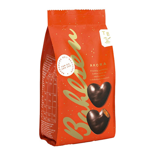 Bahlsen Akora Dark Chocolate Gingerbread Hearts with Apricot Fruit Filled 225g