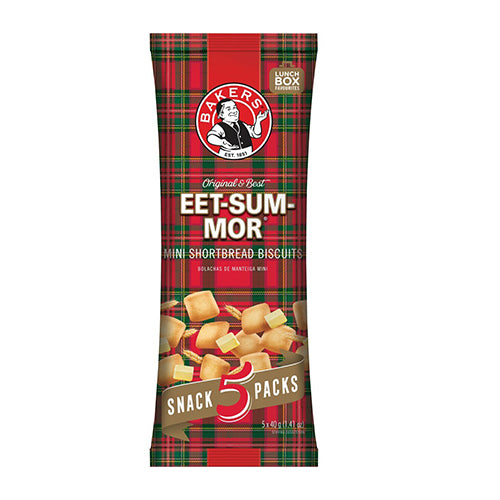 Bakers Eet Sum Mor Mini Biscuits Bags (Pack of 5x40g) 200g