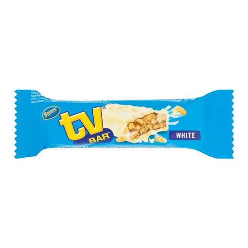 Beacon Tv Bar White Chocolate (Kosher)  HEAT SENSITIVE ITEM. PLEASE ADD ITEM 122942 TO THE ORDER TO TRY TO PROTECT CHOCOLATES FROM HEAT DAMAGE. 47g
