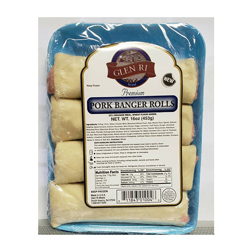 Glen Ri Pork Banger Rolls (Uncooked) 4pk 453g