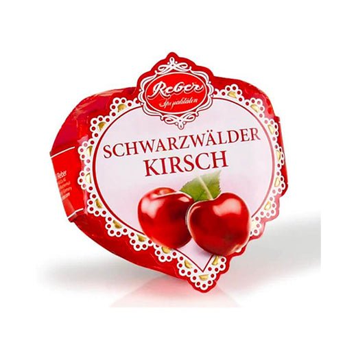 Reber Black Forest Hearts Kirsch Marzipan 31g