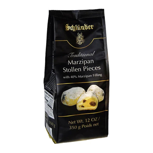 Schluender Traditional German Almond and Marzipan Stollen Pieces 350g