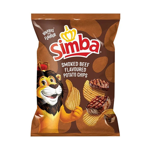 Simba Smoked Beef Potato Chips 120g
