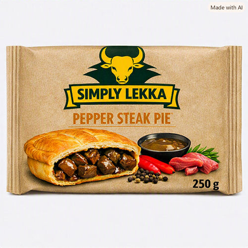 Simply Lekka Pepper Steak Pie 250g