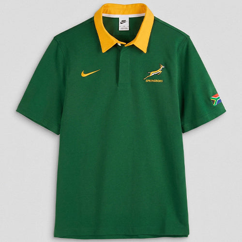 Springboks South Africa Rugby Collared Shortsleeve Shirt by Nike L (Large) 384g
