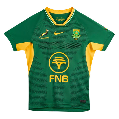 Springboks South Africa Rugby Jersey by Nike M(Medium) 325g