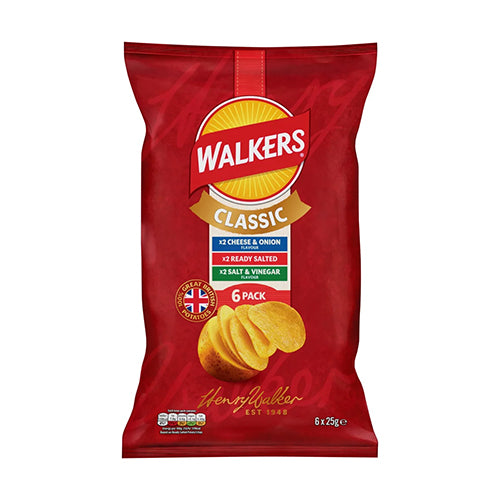 Walkers Variety Pack Crisps 6pk 150g